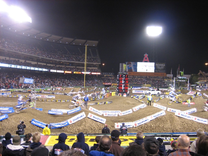 Une course de supercross