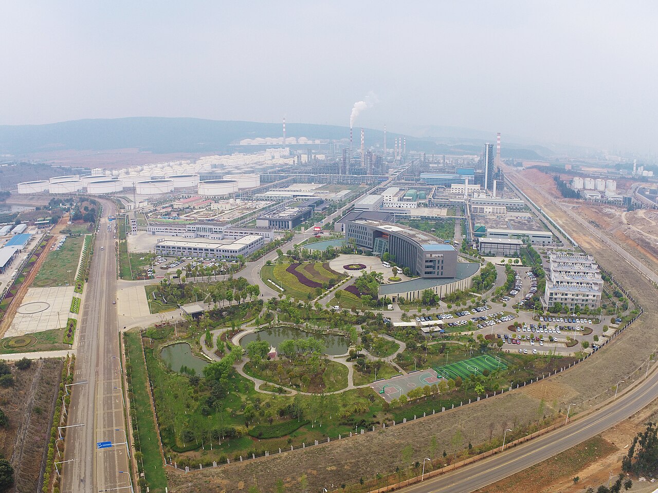 Raffinerie de PetroChina au Yunnan, Chine