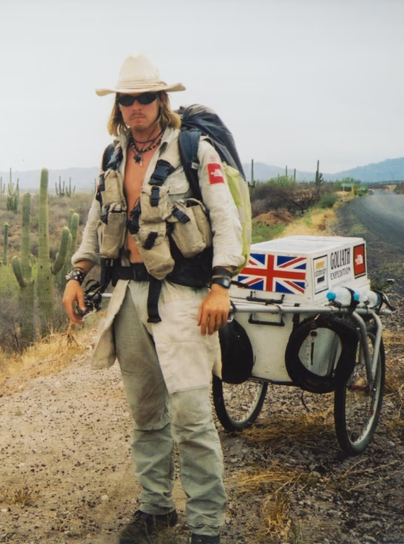 L'aventurier britannique Karl Bushby en 2002