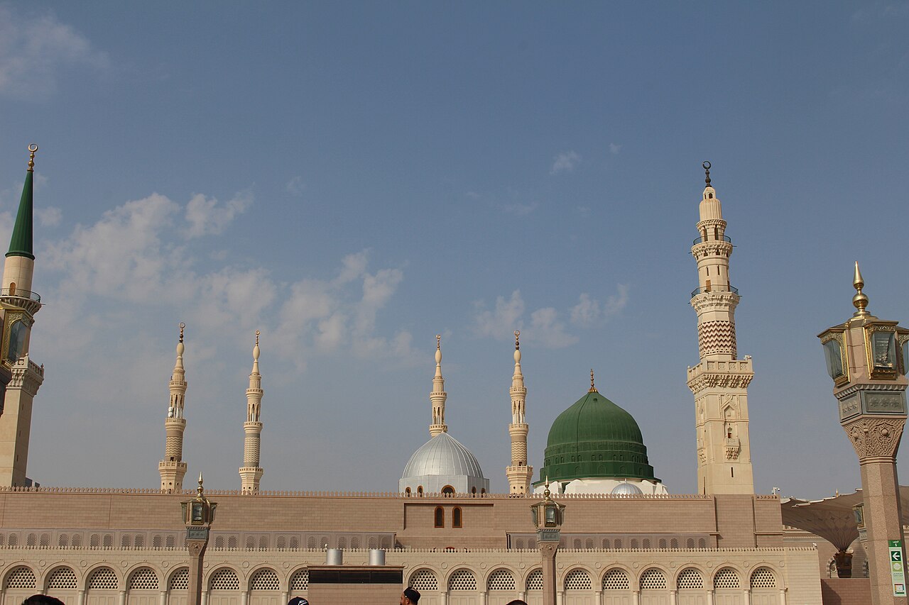 Le Dôme vert de la mosquée du Prophète, Médine