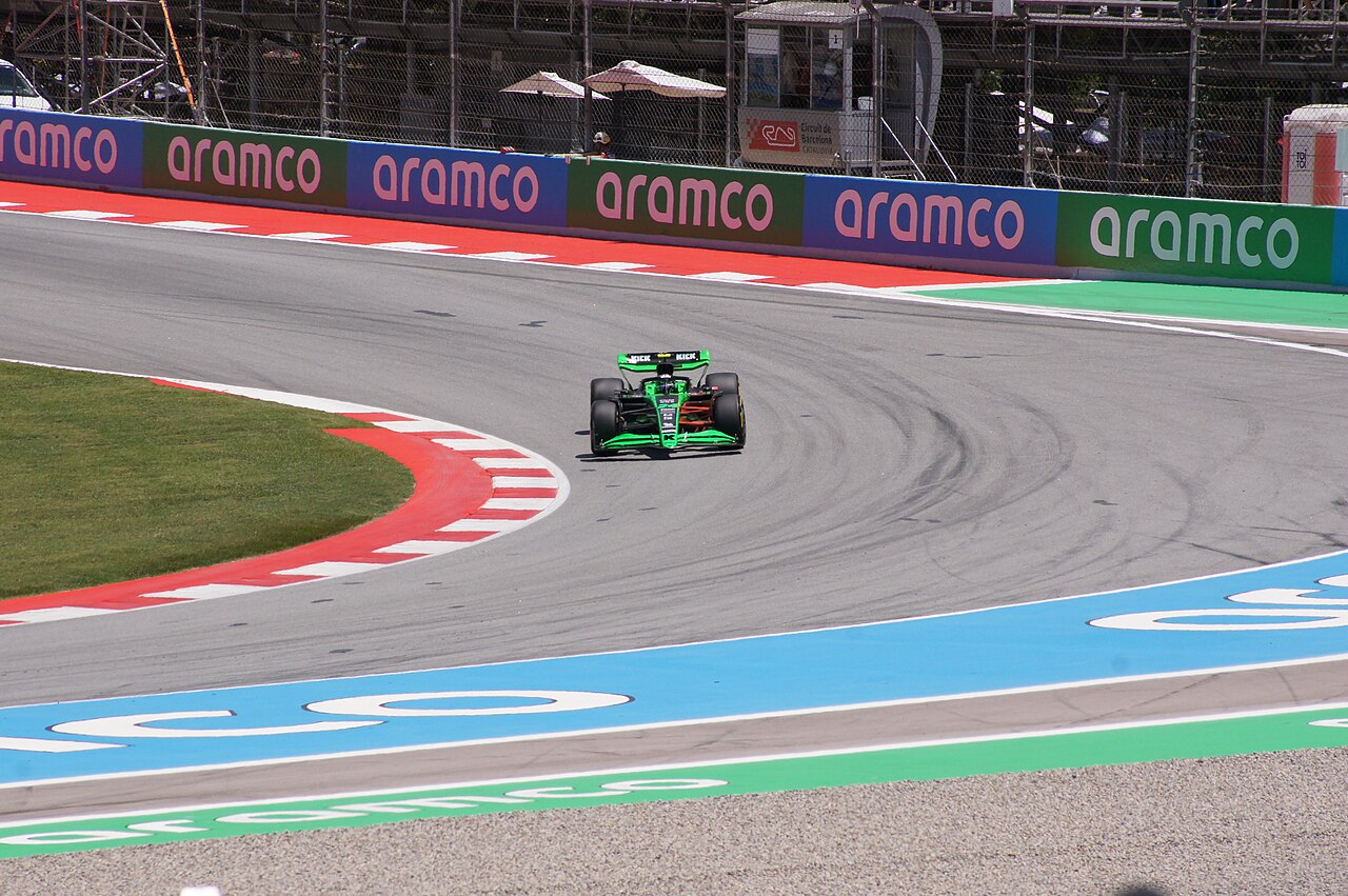 Monoplaces de Formule 1 en course