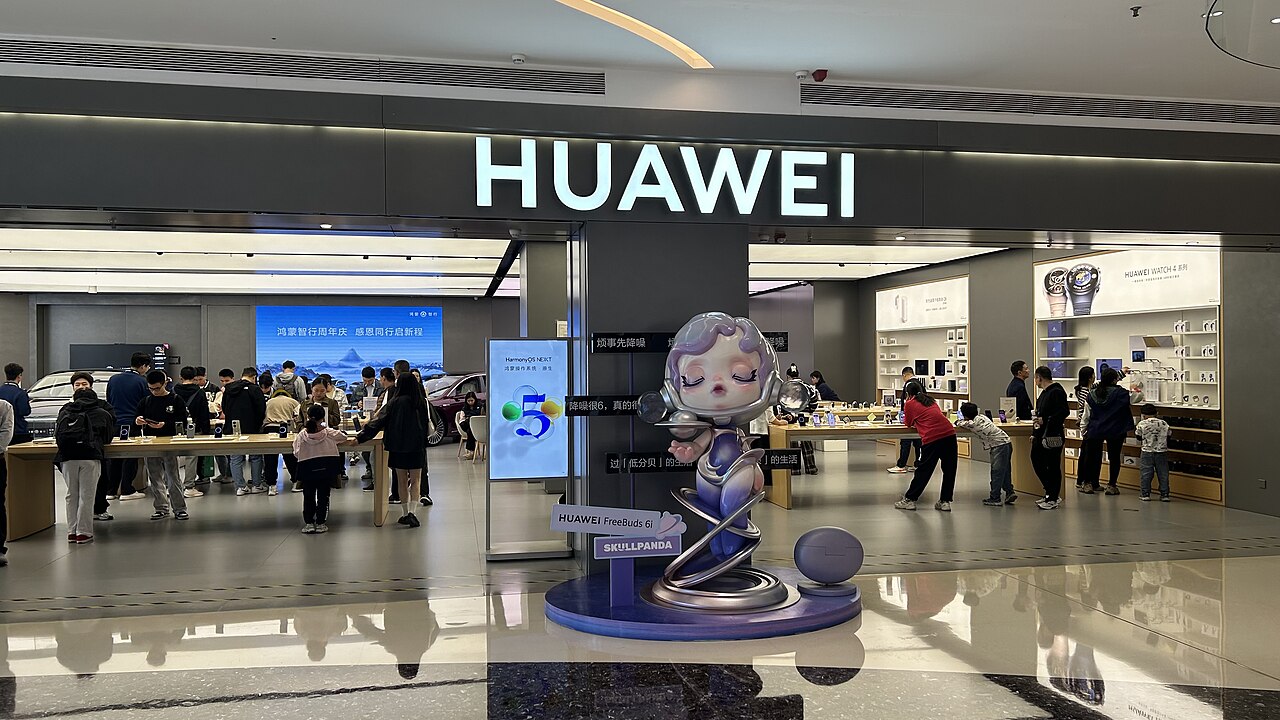 Une boutique Huawei