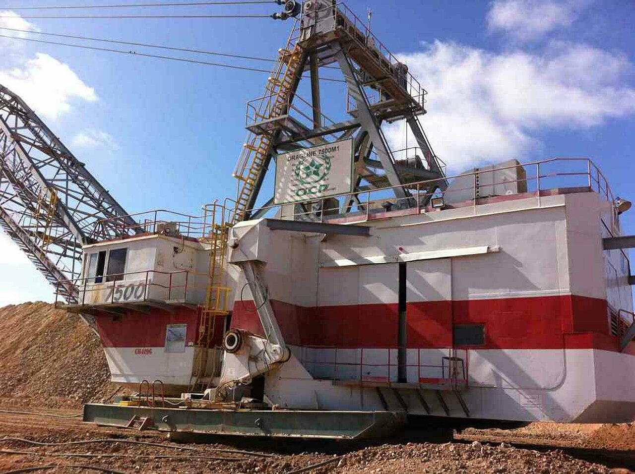 Excavatrice d'une mine de phosphate OCP, Benguerir