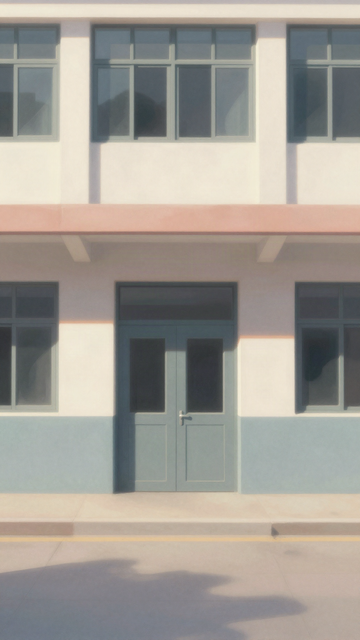 Illustration : façade d'un hôpital universitaire et un couloir vide