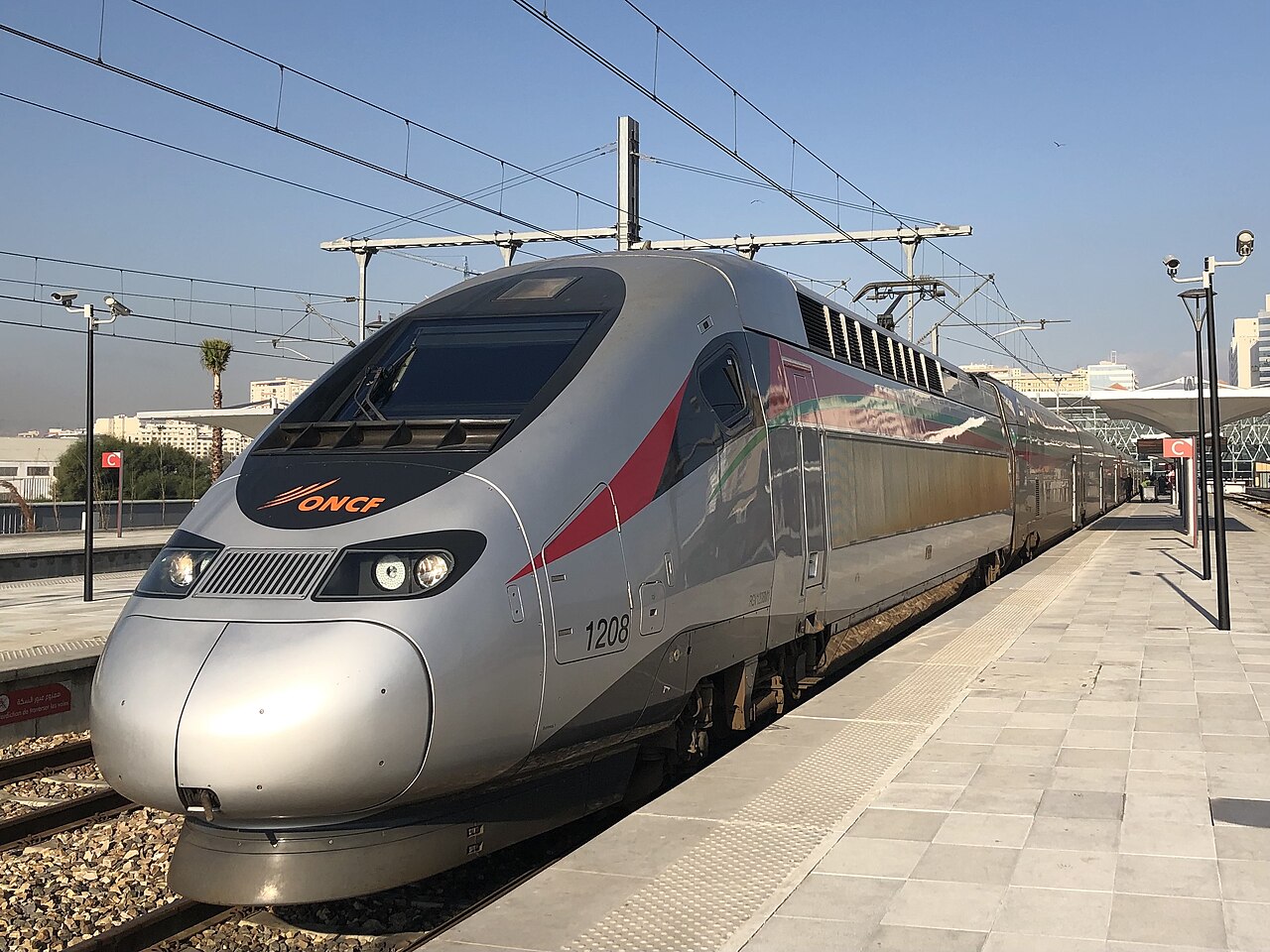Le train Al Boraq en gare de Tanger
