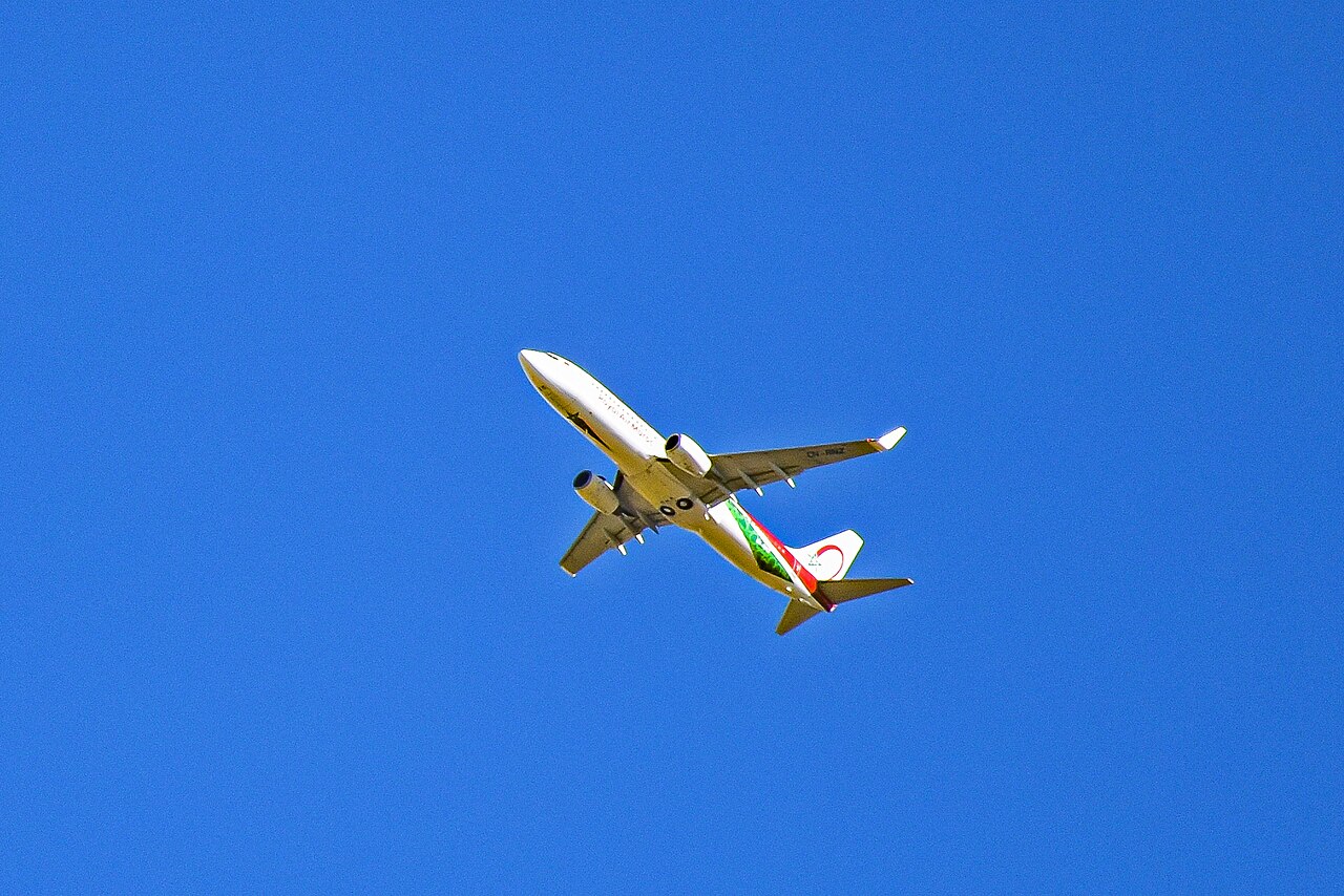 Un avion de Royal Air Maroc au décollage
