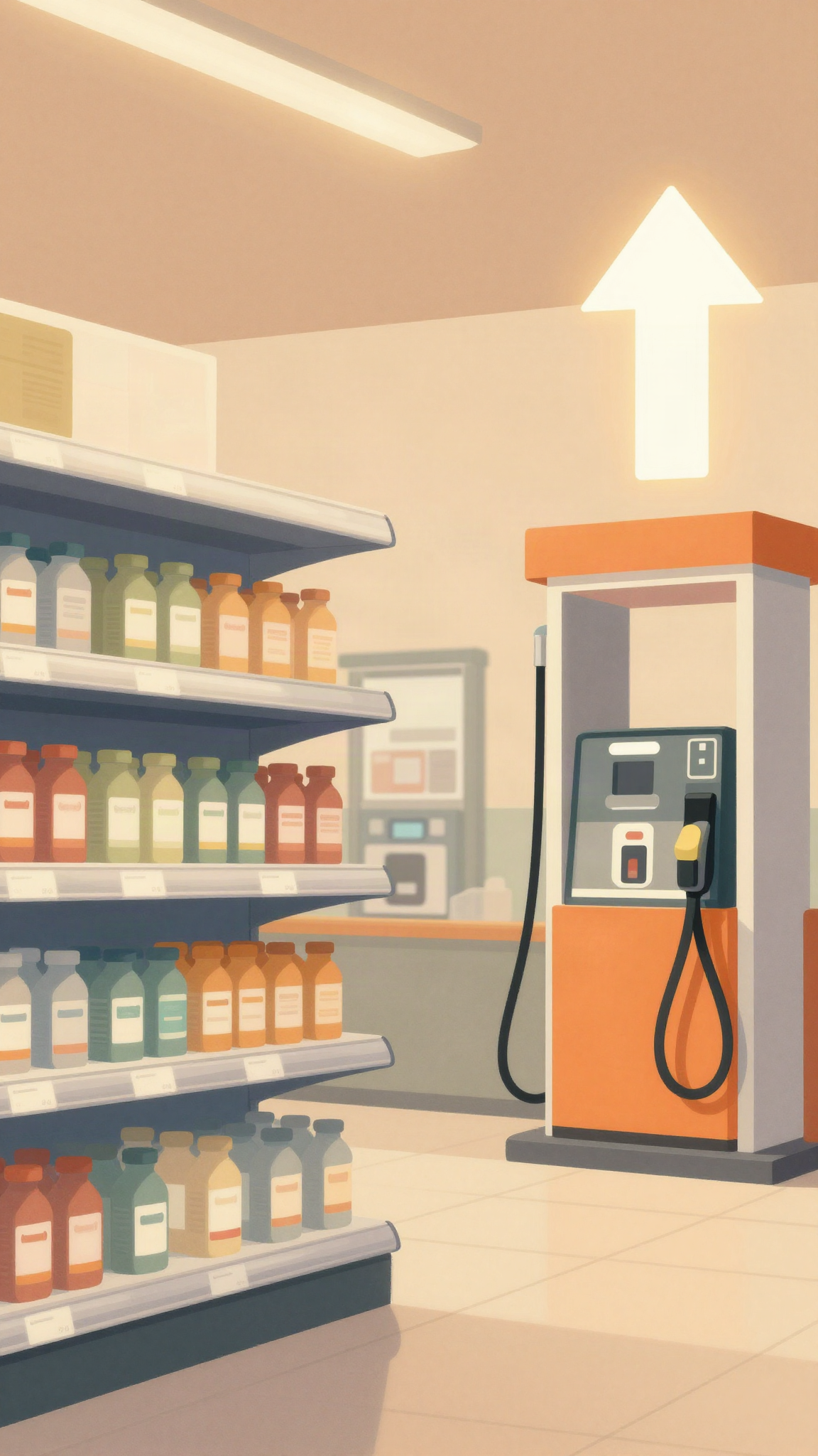 Illustration : prix de l'énergie et des courses en hausse