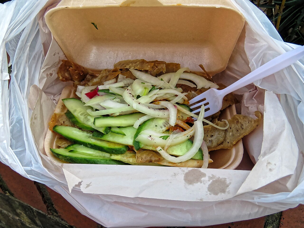 Un comptoir de kebab