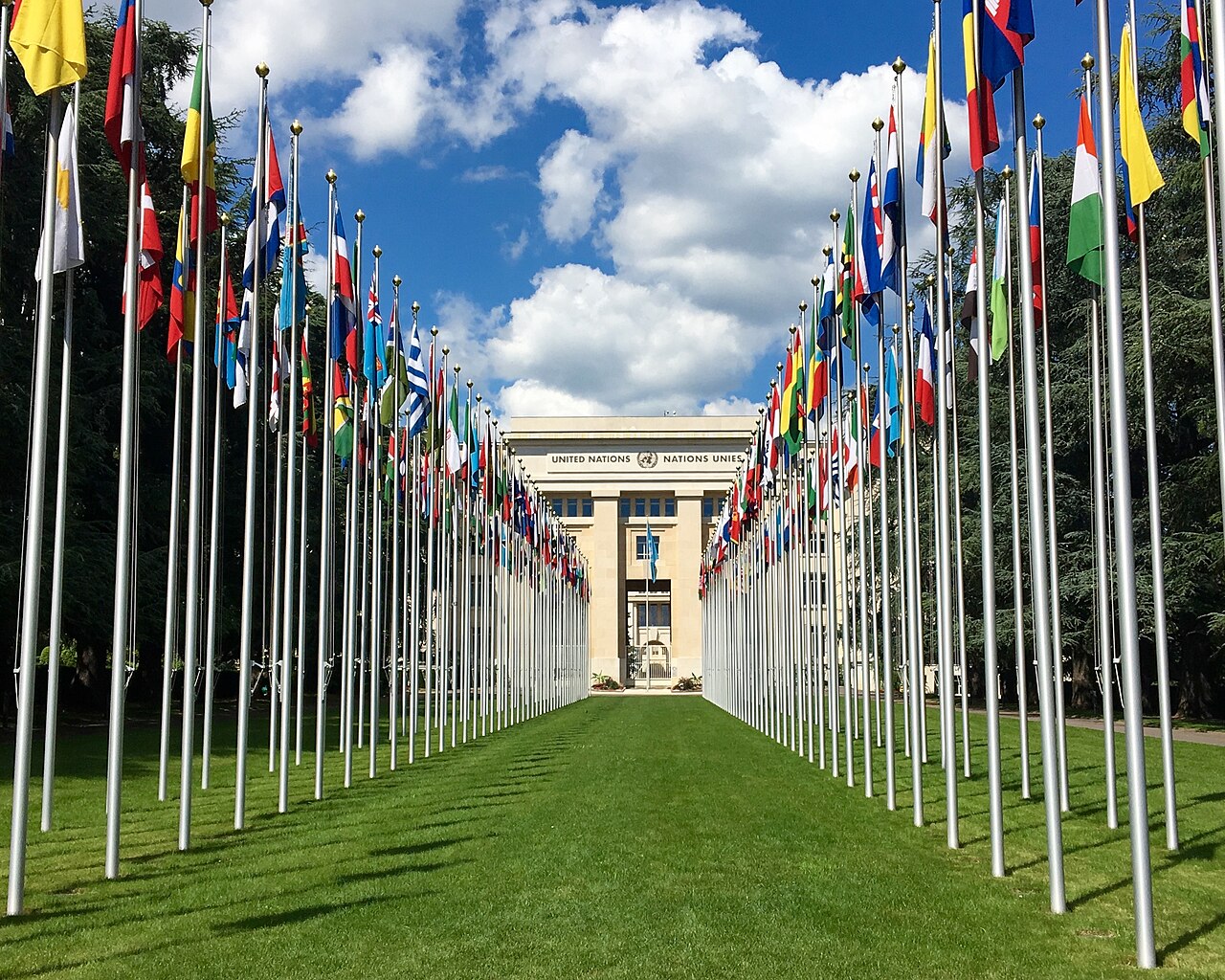 Le Palais des Nations, siège de l'ONU à Genève