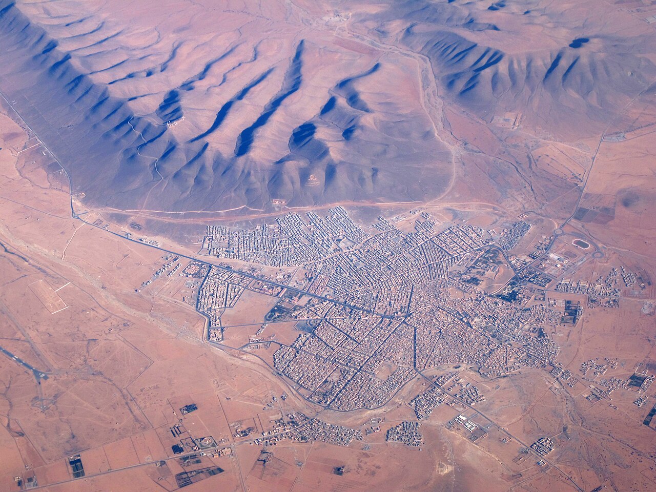 Vue aérienne de Guelmim