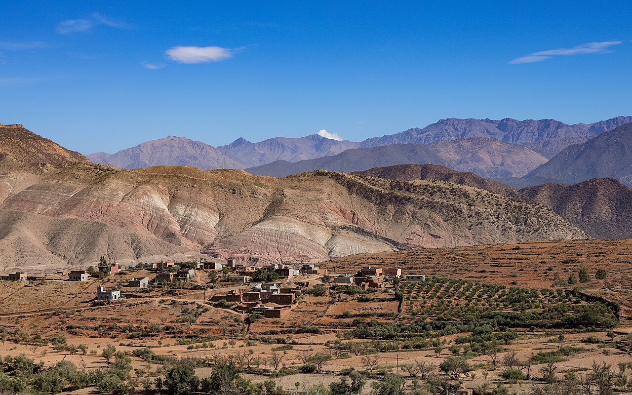 Le Haut Atlas à Arhbalou, province d'Al Haouz