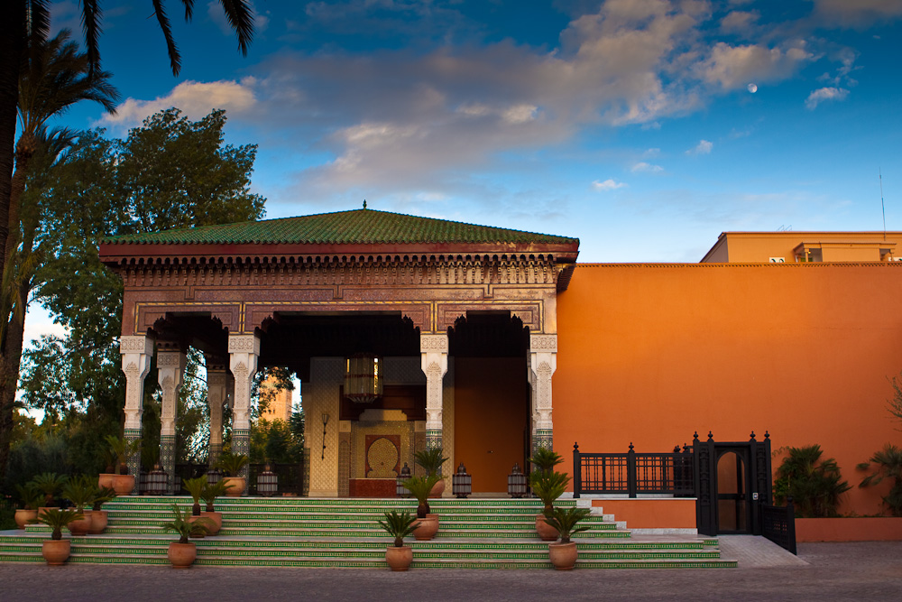 Entrée de l'hôtel La Mamounia, Marrakech