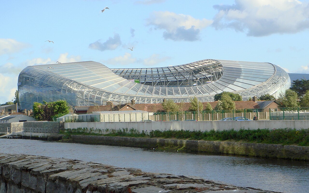 Le stade de Dublin (Aviva Stadium)