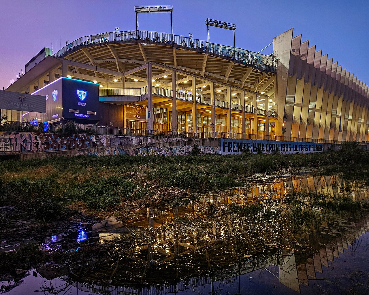 Le stade La Rosaleda, Málaga