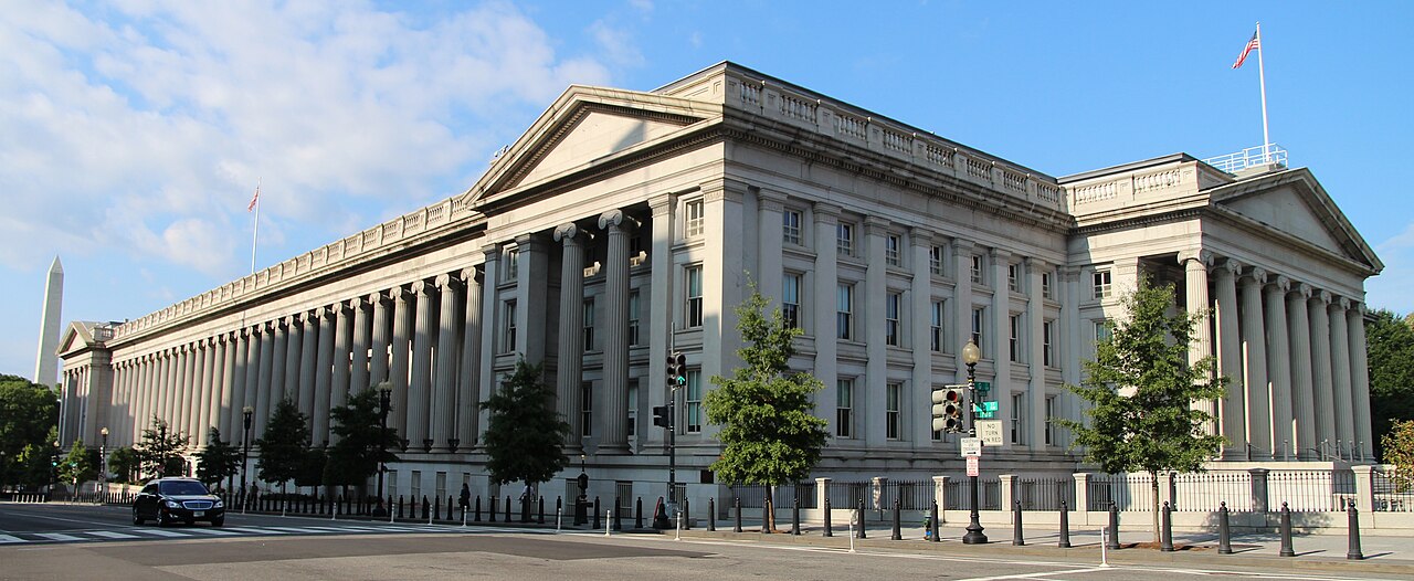 Le bâtiment du Trésor américain, Washington