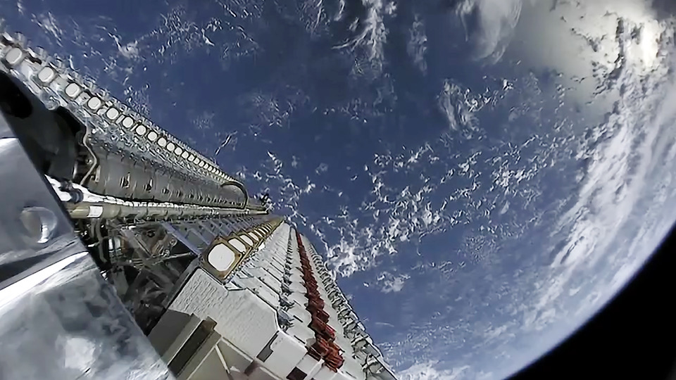 Satellites Starlink dans le ciel