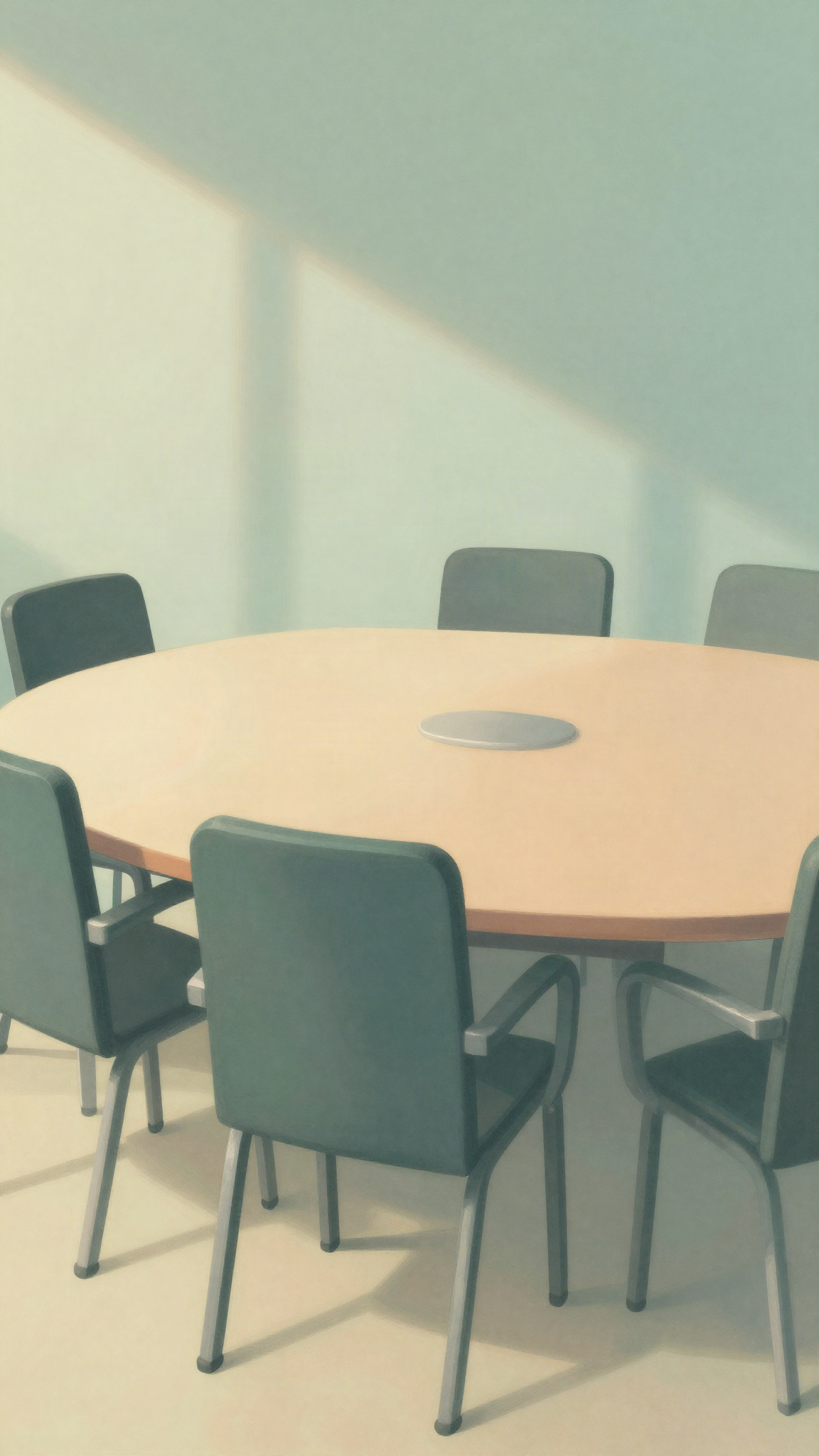 Table de réunion vide, illustration