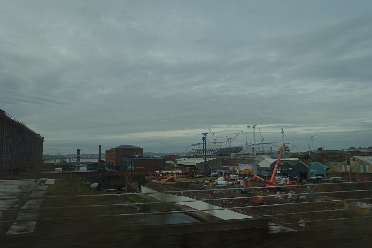 Le nouveau stade d'Everton, Bramley-Moore Dock, Liverpool