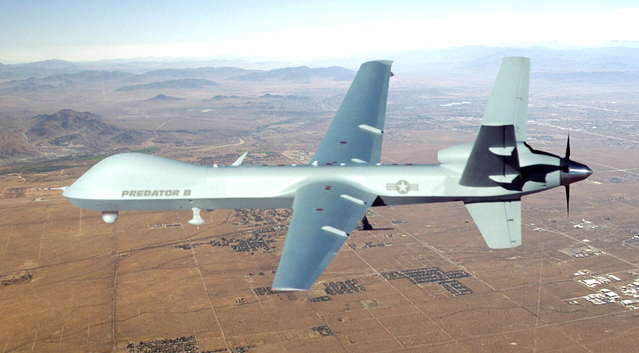 Drone américain MQ-9 Reaper en vol