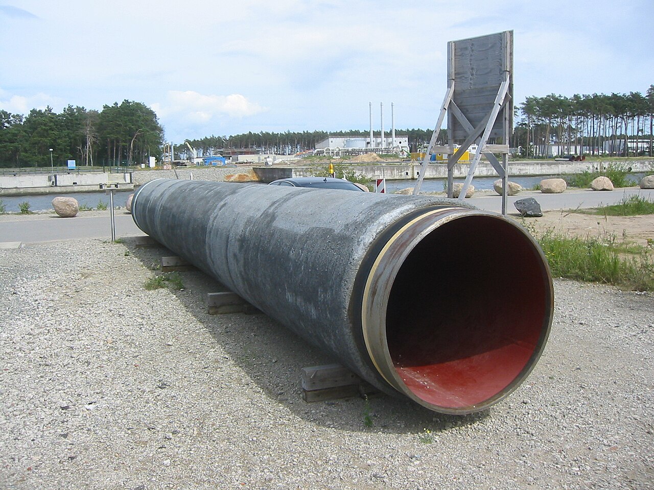 Tube du gazoduc Nord Stream, Lubmin (Allemagne)