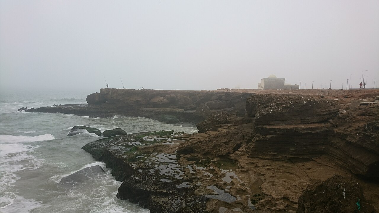 La côte de Sidi Moussa face à l'Atlantique, Salé