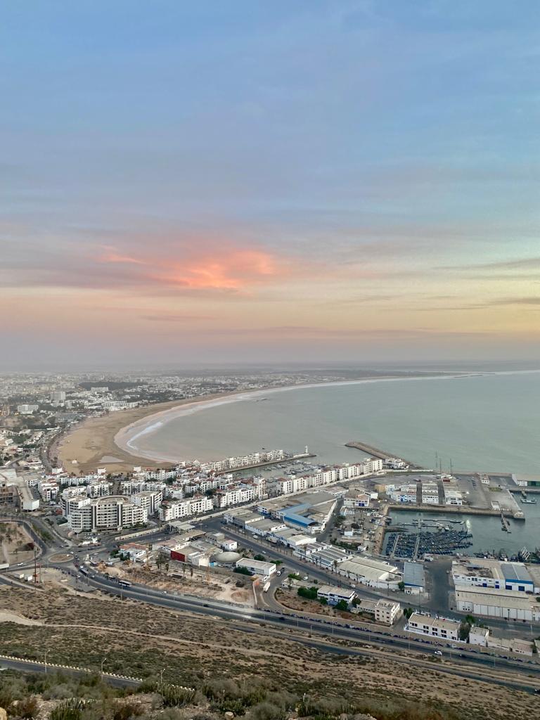 Agadir vue depuis la kasbah d'Agadir Oufella