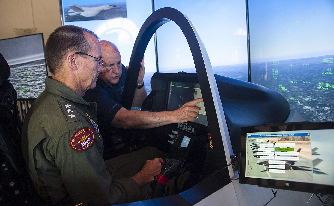 Un cockpit de démonstration du F-35