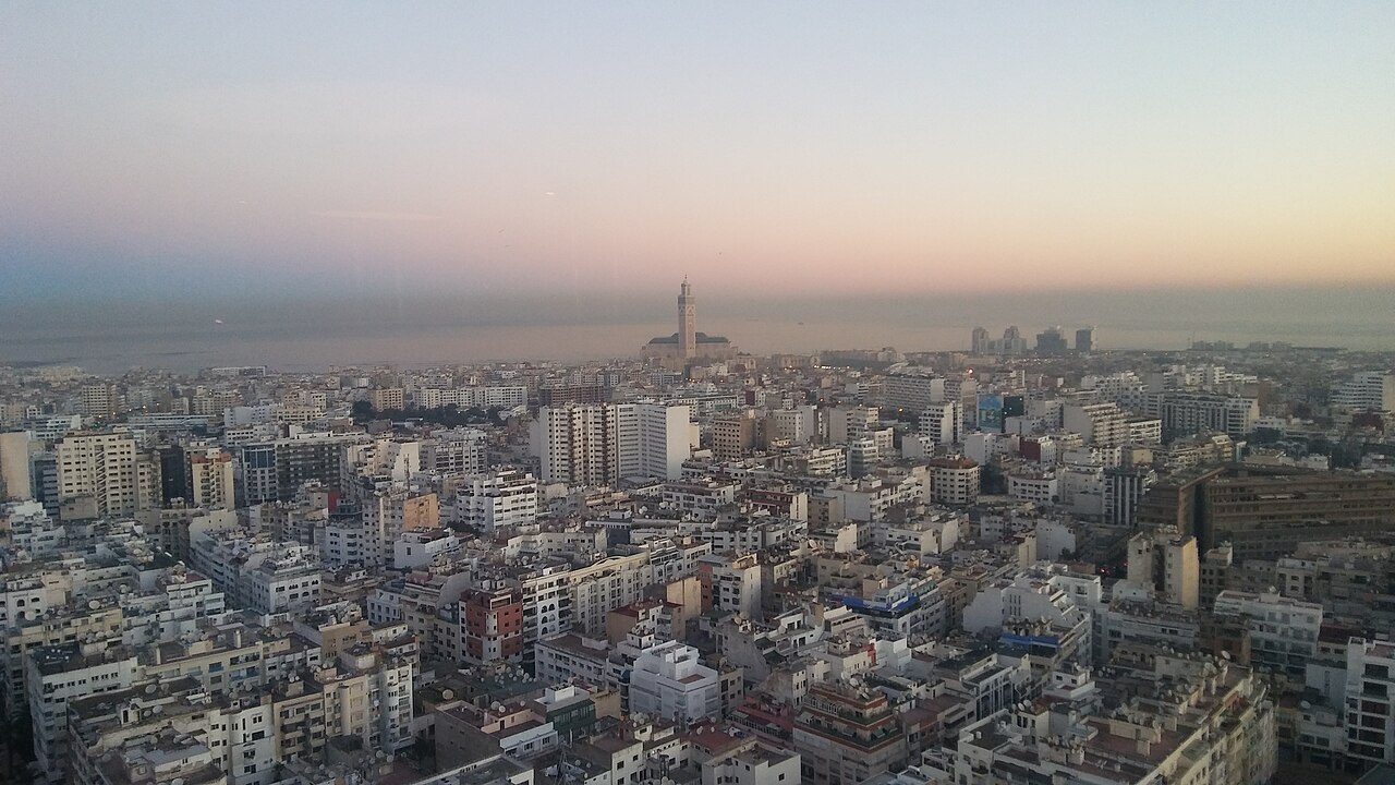 Mosquée Hassan II au lever du soleil, Casablanca