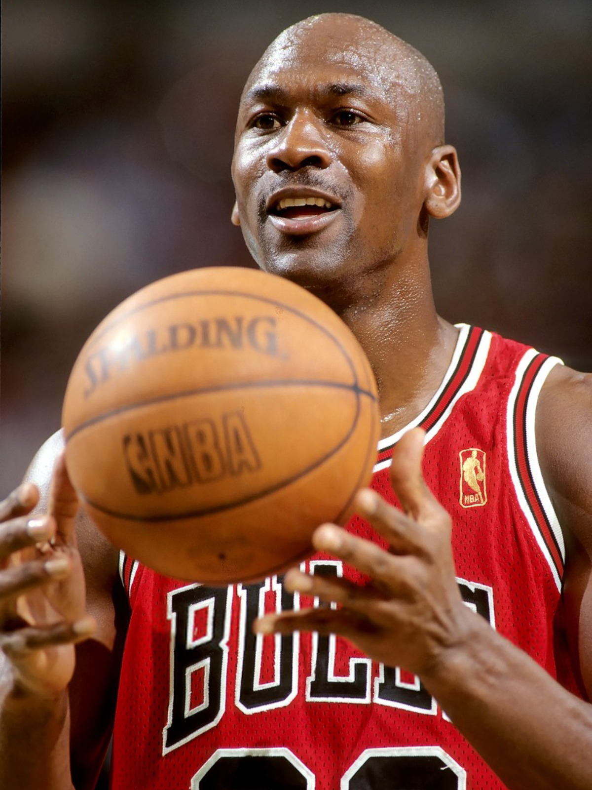 Michael Jordan sous le maillot des Chicago Bulls, en 1997