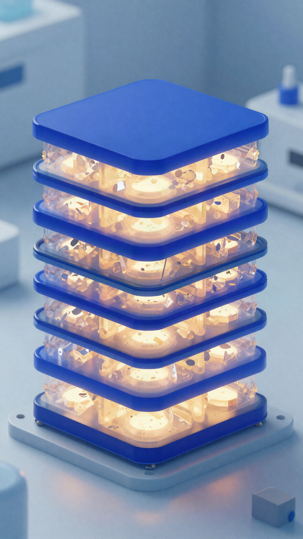 Illustration de cellules de batterie tout-solide