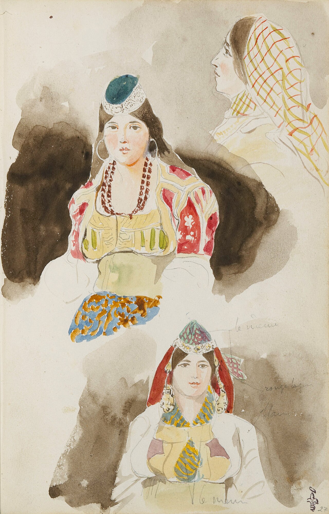 Album de voyage au Maroc d'Eugène Delacroix