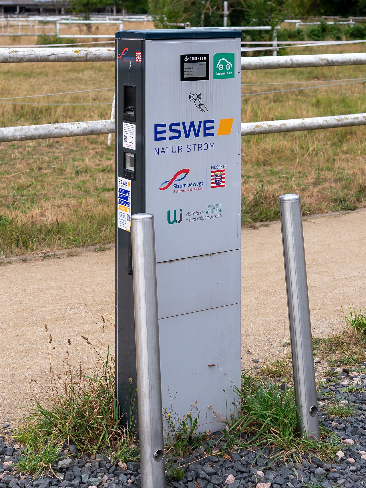 Une borne de recharge pour voiture électrique
