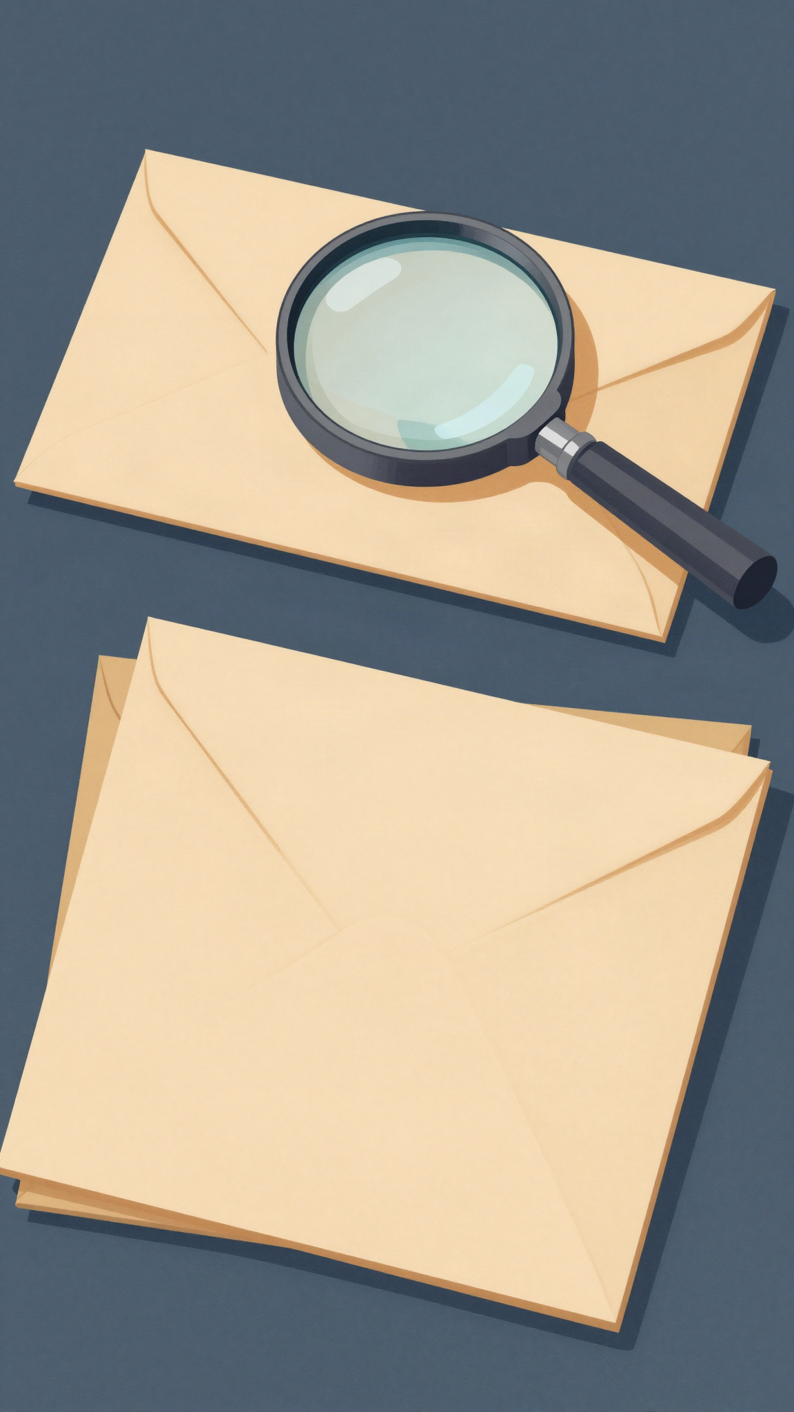 Loupe sur des plis d'appel d'offres (illustration)