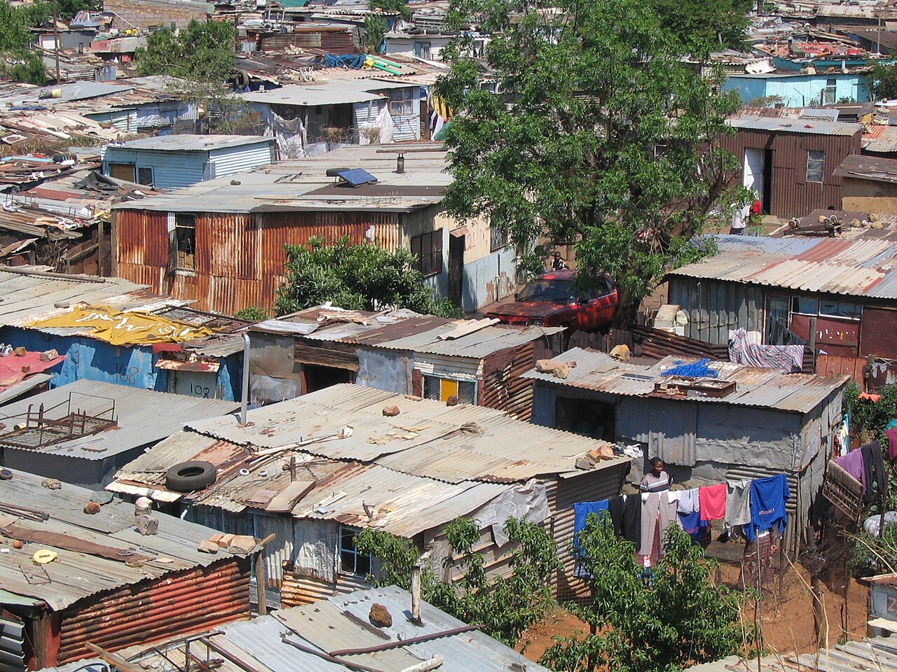 Le township de Soweto, près de Johannesburg