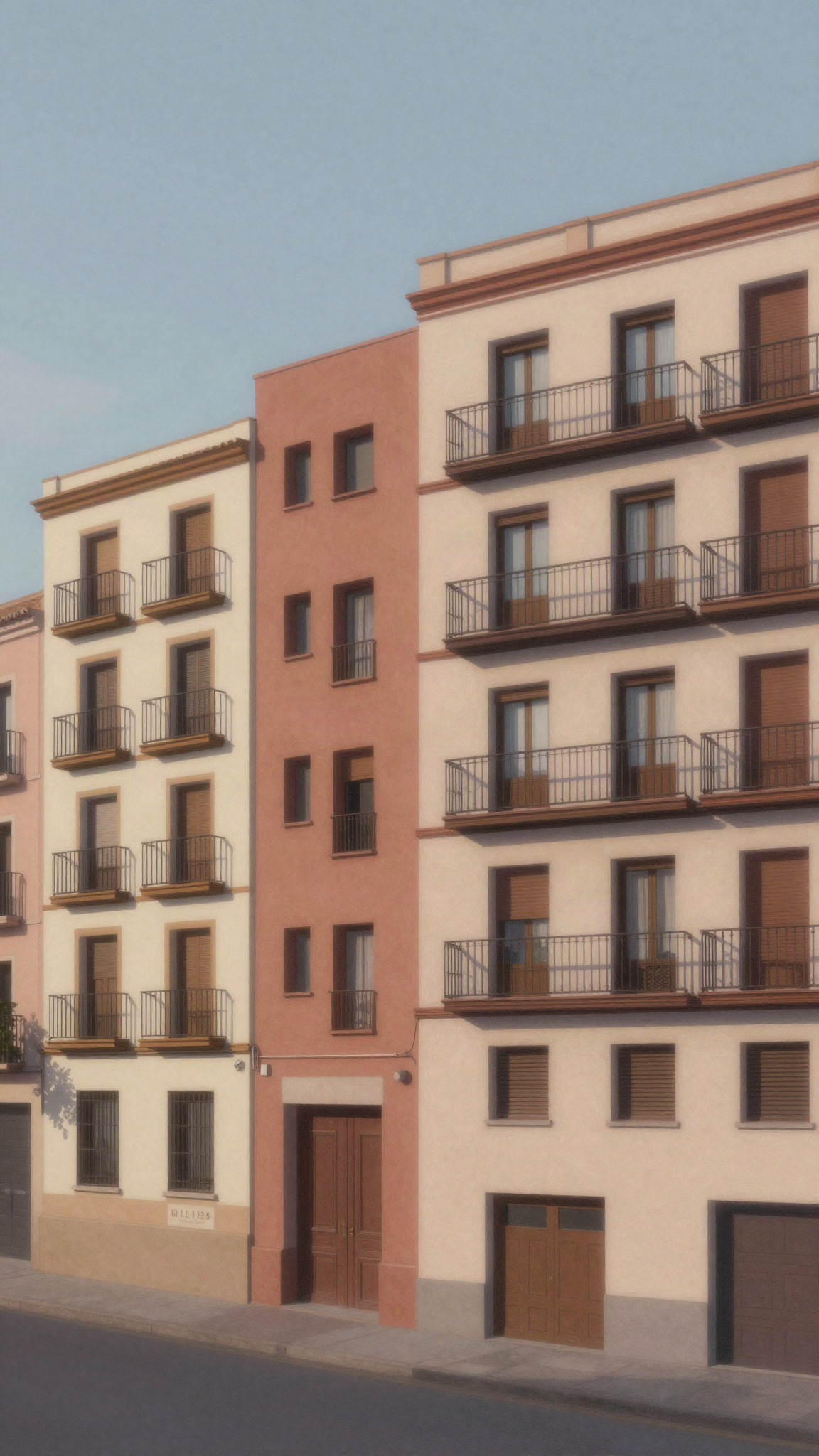 Illustration : des immeubles d'habitation en Espagne