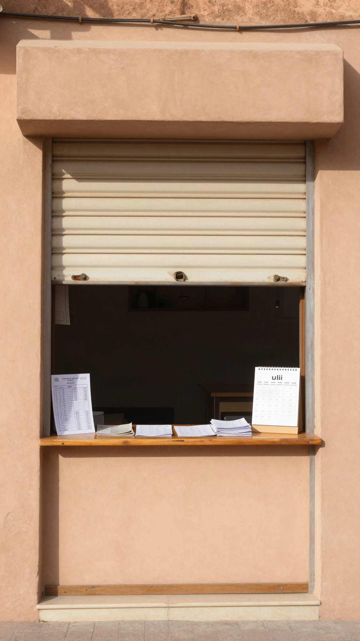 Illustration : petit commerce qui rouvre le matin