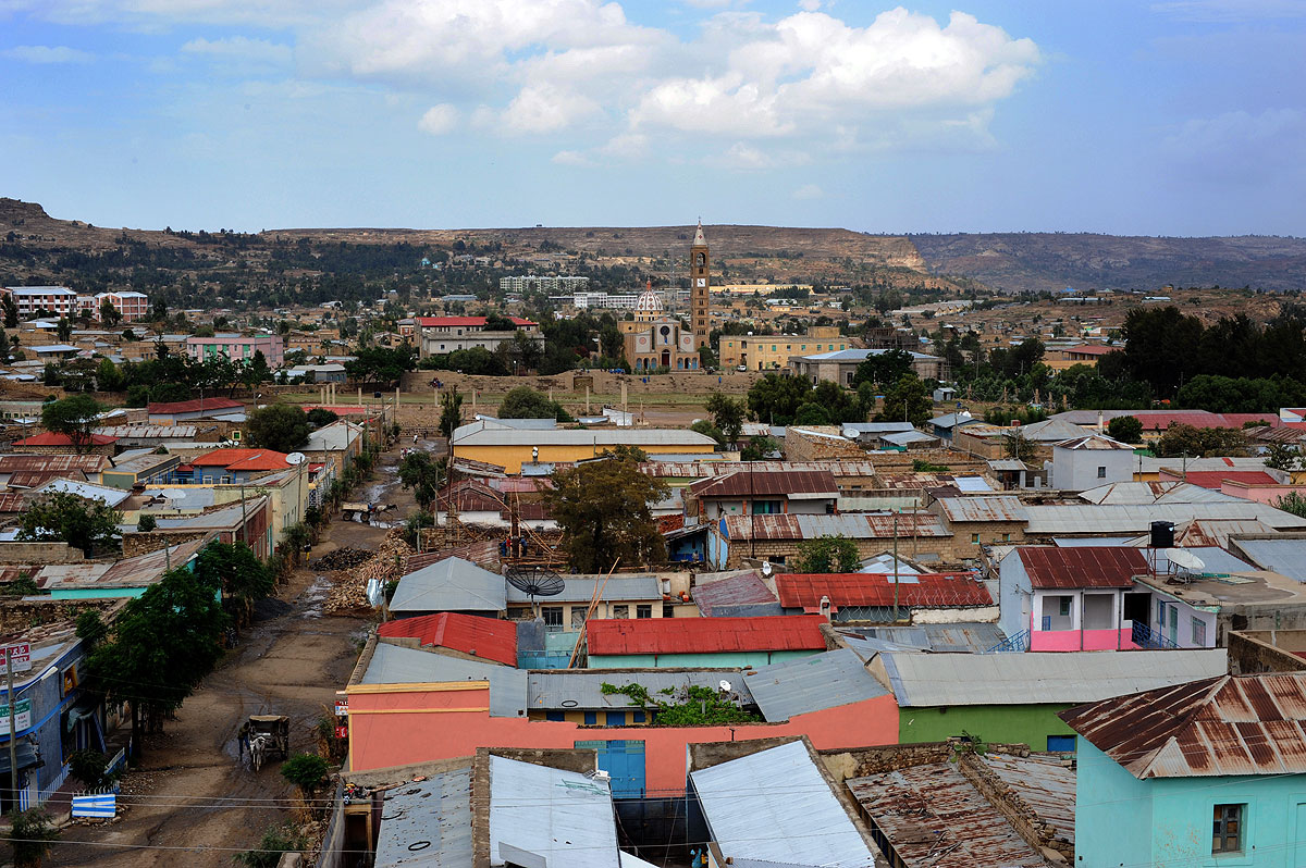 La ville d'Adigrat, dans le nord du Tigré