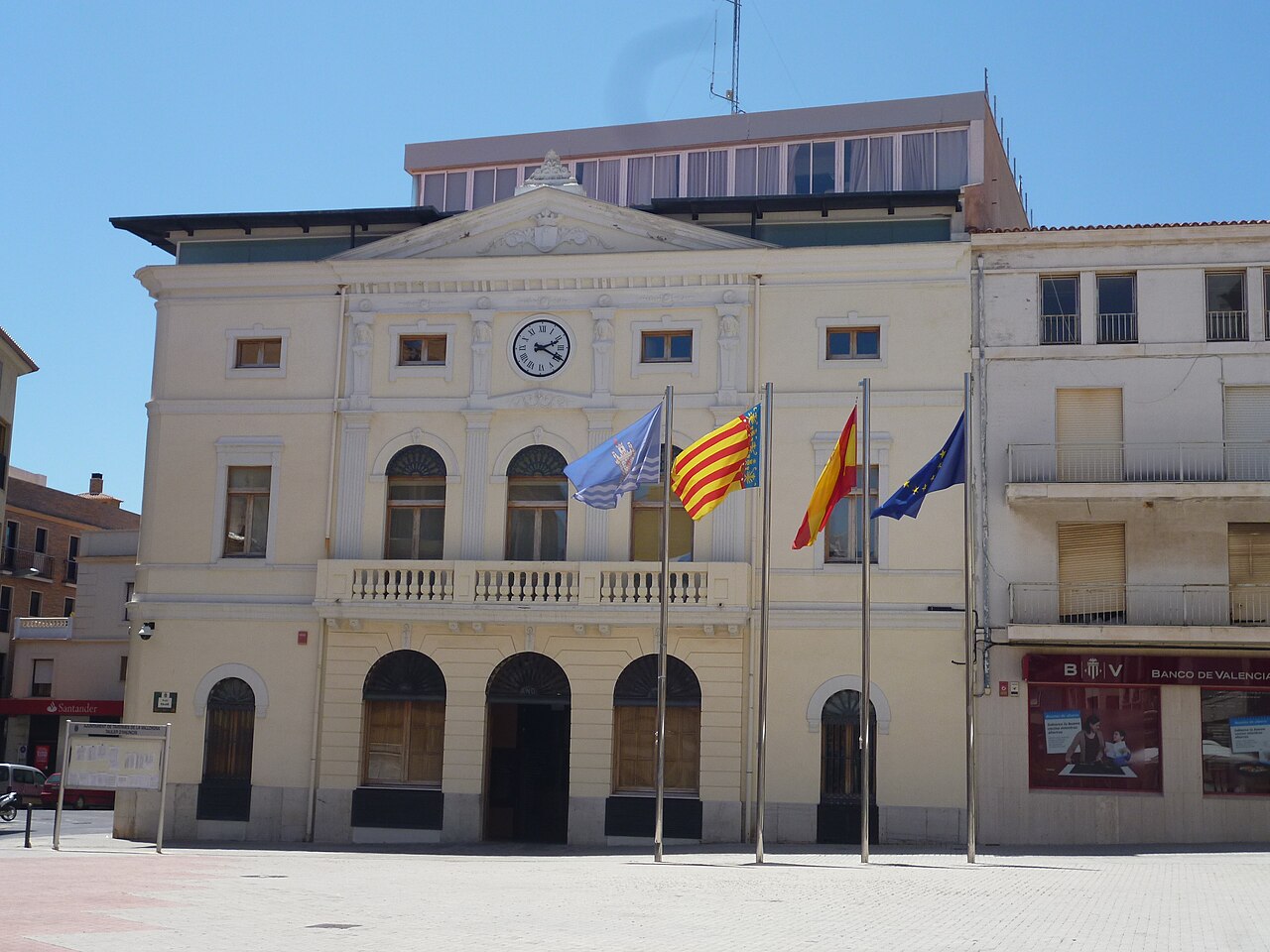 La mairie de Tavernes de la Valldigna, région de Valence