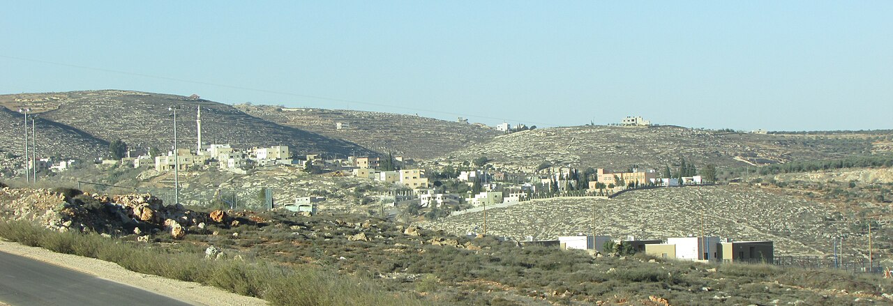 Le village de Jalud, au sud de Naplouse, Cisjordanie