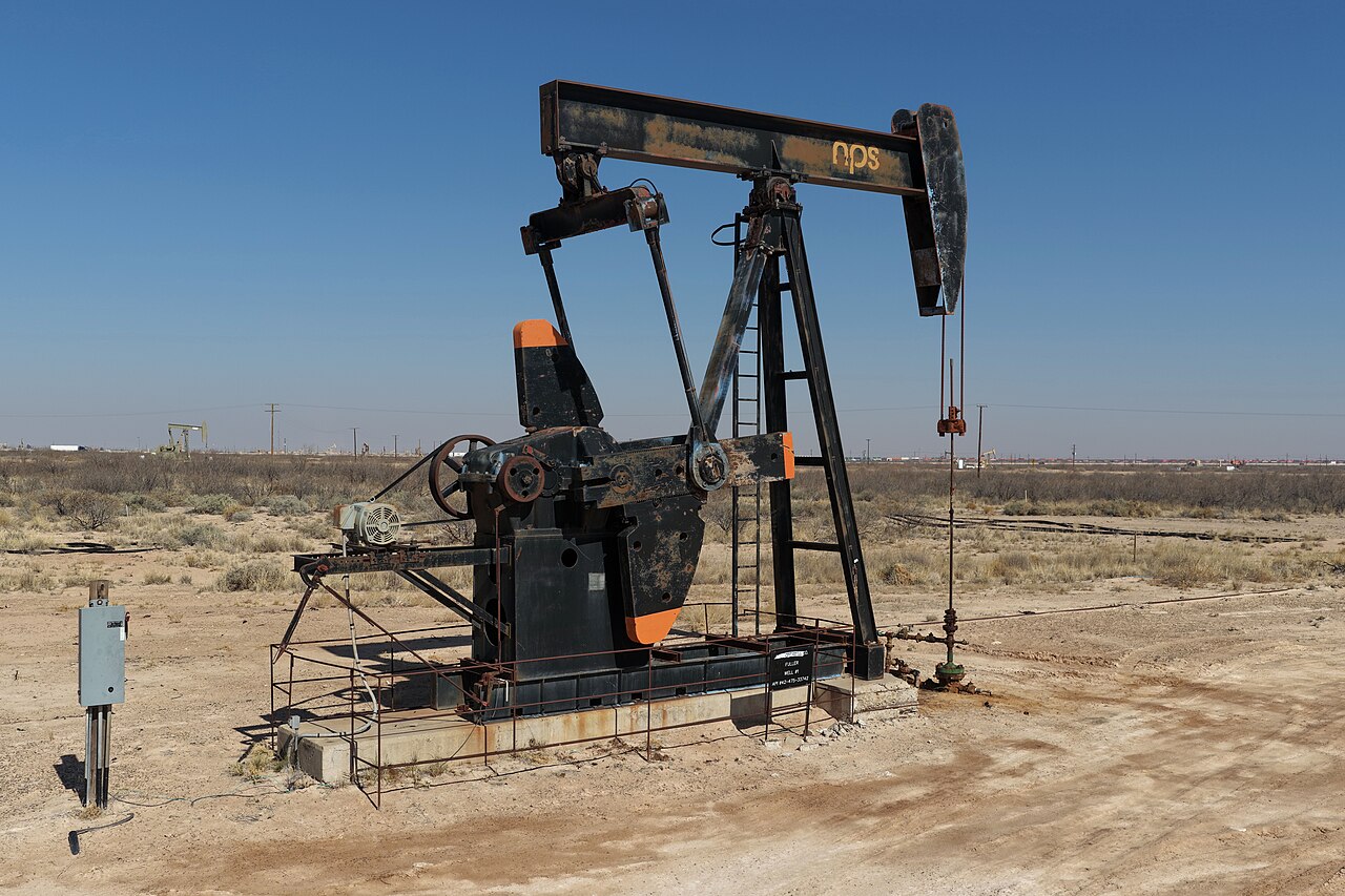 Pompe à pétrole dans le bassin permien, Texas