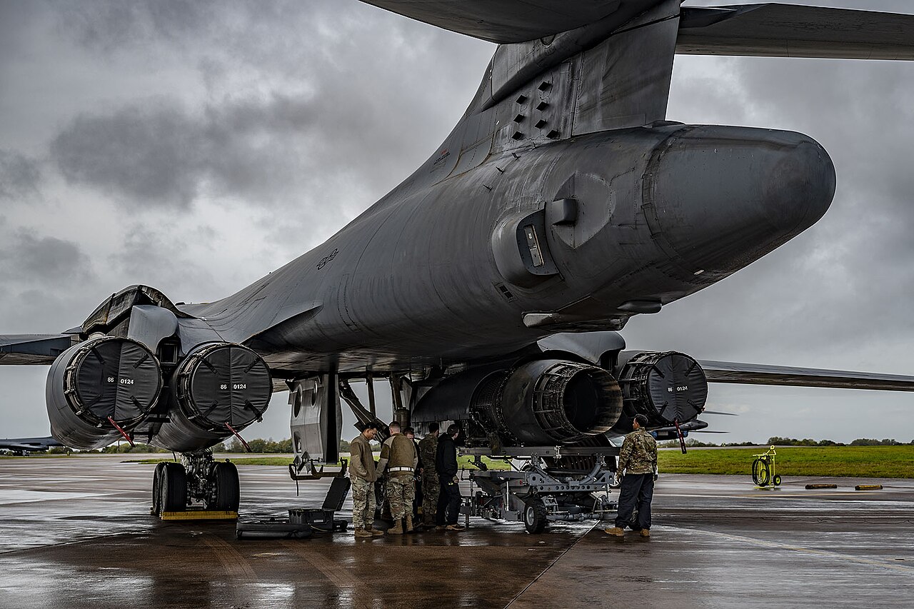 Bombardier B-1 à la base RAF Fairford, Angleterre